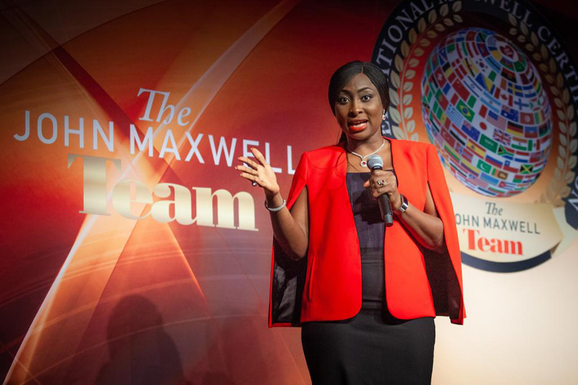 Kate speaking at conference